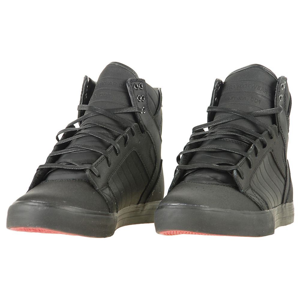 Baskets Montantes Supra SkyTop Noir Red Carpet Tuf Homme | HTE-95680415